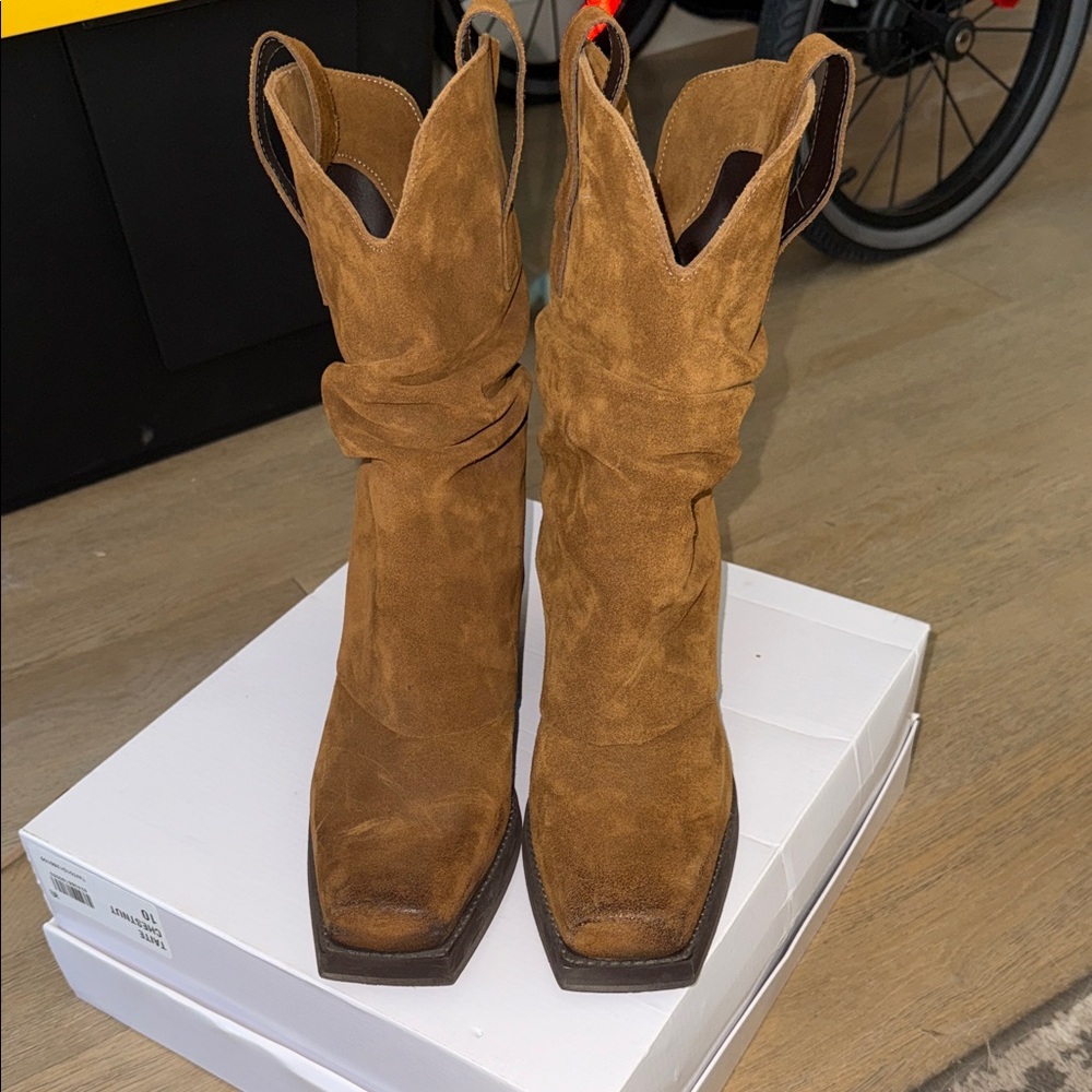 Steve Madden Suede Cowboy Boots